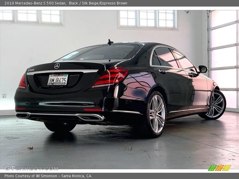 Black / Silk Beige/Espresso Brown 2019 Mercedes-Benz S 560 Sedan