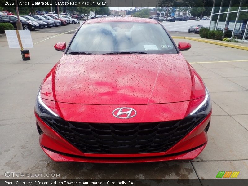 Calypso Red / Medium Gray 2023 Hyundai Elantra SEL