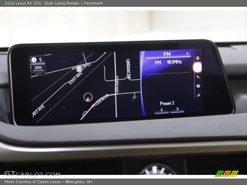 Silver Lining Metallic / Parchment 2019 Lexus RX 350