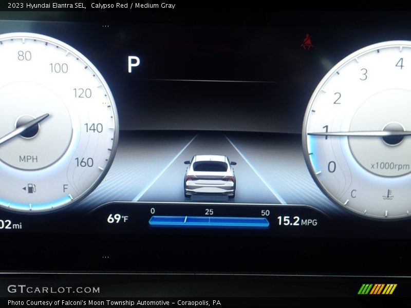 Calypso Red / Medium Gray 2023 Hyundai Elantra SEL
