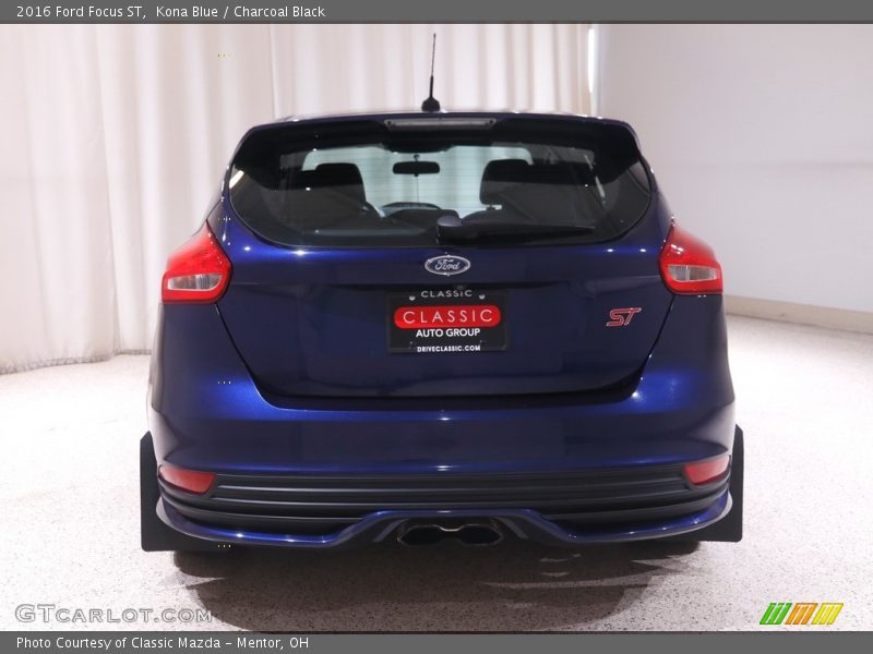 Kona Blue / Charcoal Black 2016 Ford Focus ST