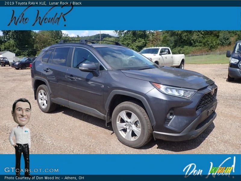 Lunar Rock / Black 2019 Toyota RAV4 XLE