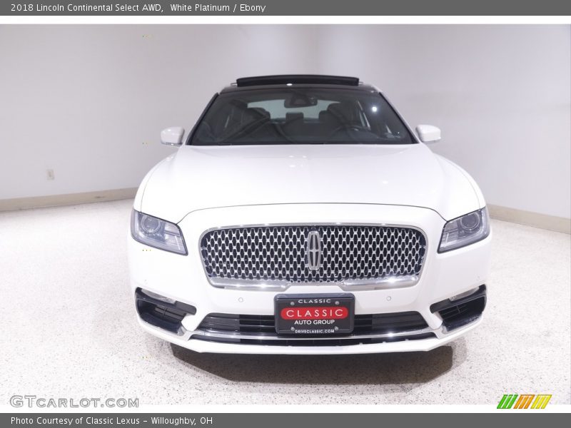 White Platinum / Ebony 2018 Lincoln Continental Select AWD