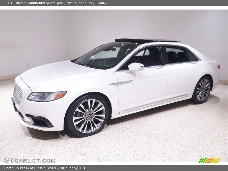 White Platinum / Ebony 2018 Lincoln Continental Select AWD