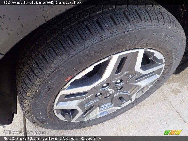 Stormy Sea / Black 2023 Hyundai Santa Fe Limited AWD