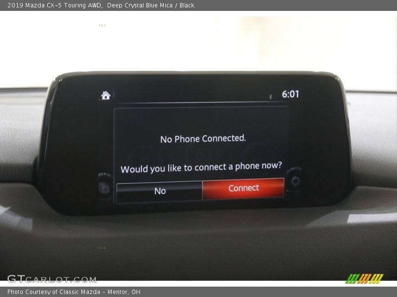 Deep Crystal Blue Mica / Black 2019 Mazda CX-5 Touring AWD