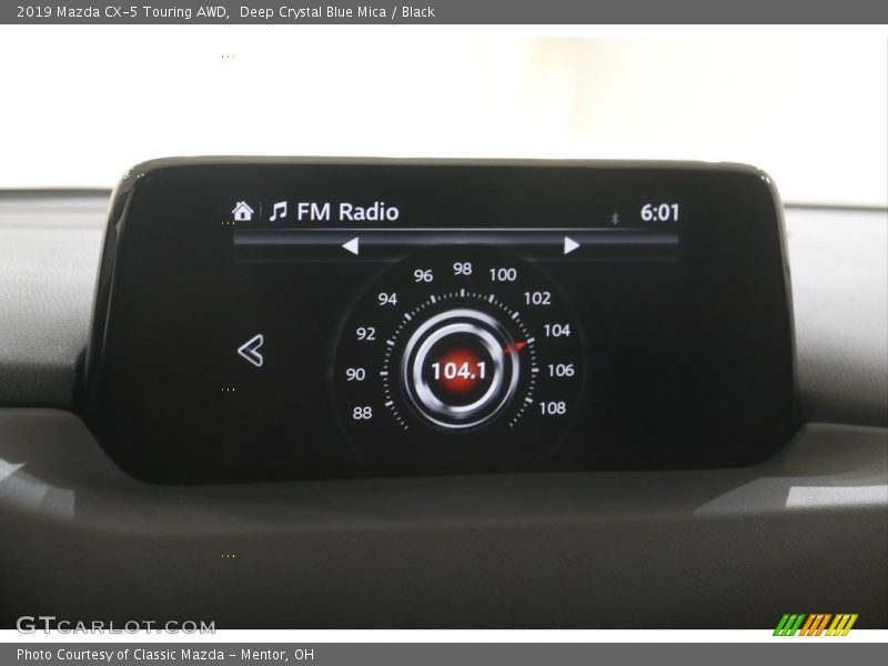 Deep Crystal Blue Mica / Black 2019 Mazda CX-5 Touring AWD