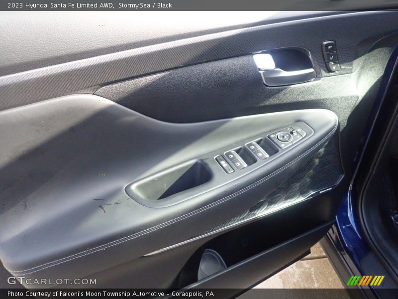 Stormy Sea / Black 2023 Hyundai Santa Fe Limited AWD