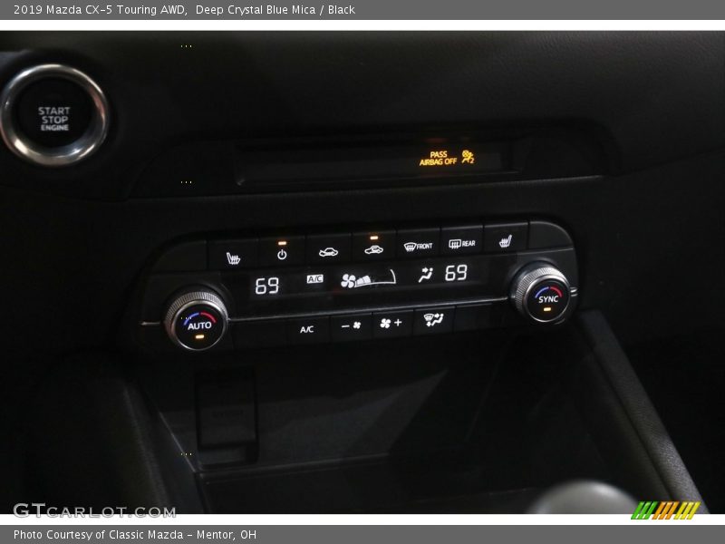 Deep Crystal Blue Mica / Black 2019 Mazda CX-5 Touring AWD