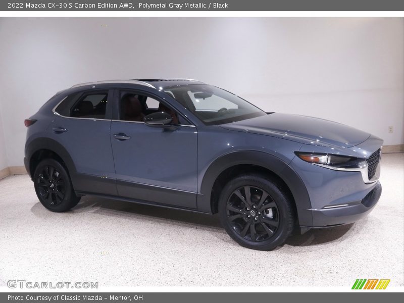 Polymetal Gray Metallic / Black 2022 Mazda CX-30 S Carbon Edition AWD