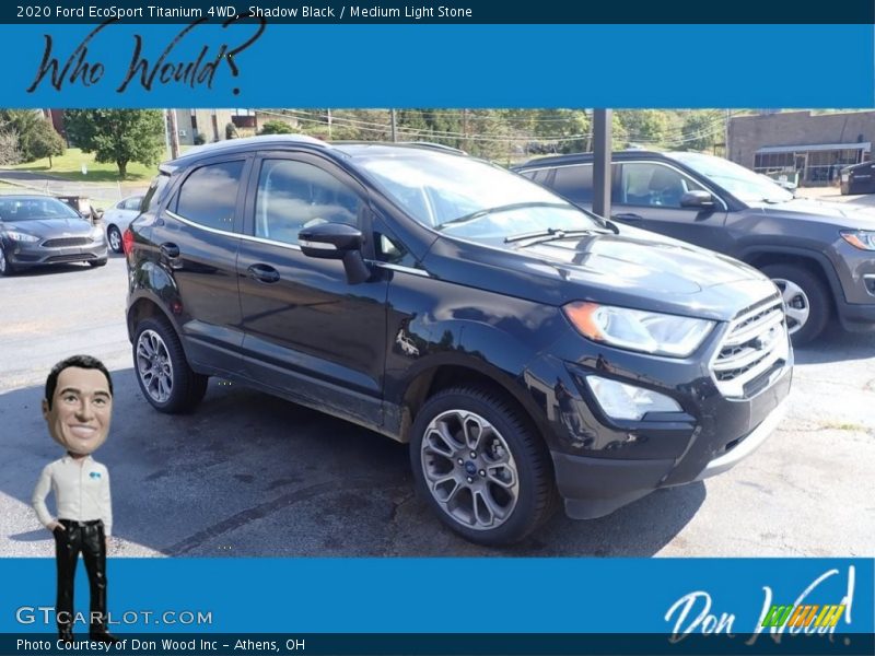Shadow Black / Medium Light Stone 2020 Ford EcoSport Titanium 4WD