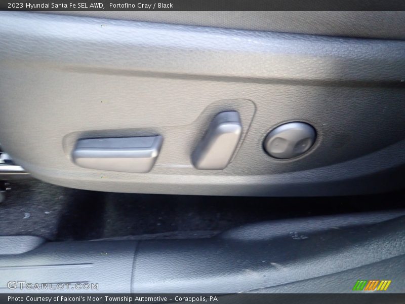 Portofino Gray / Black 2023 Hyundai Santa Fe SEL AWD