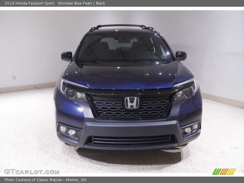 Obsidian Blue Pearl / Black 2019 Honda Passport Sport