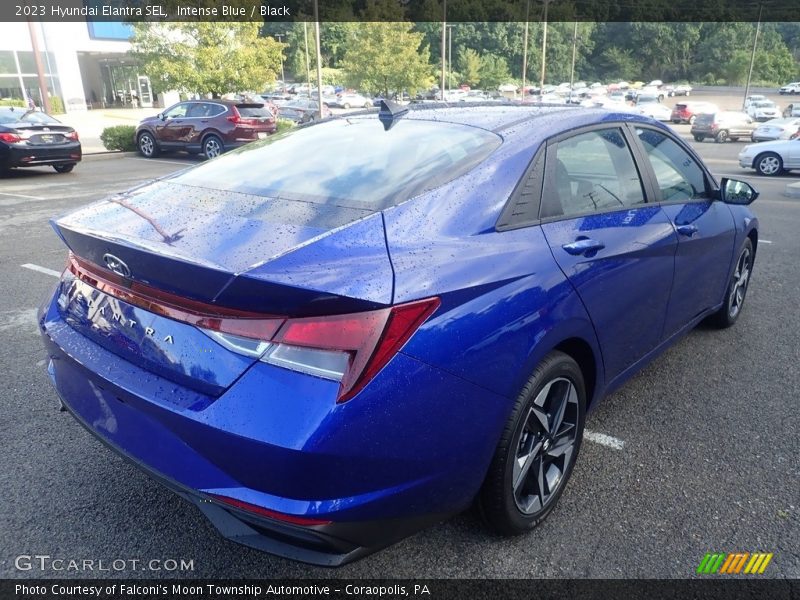 Intense Blue / Black 2023 Hyundai Elantra SEL