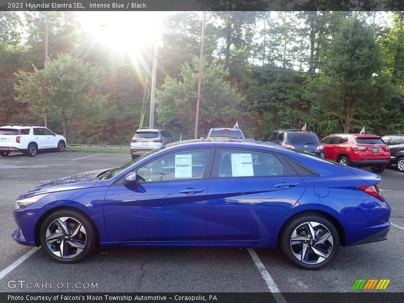 Intense Blue / Black 2023 Hyundai Elantra SEL