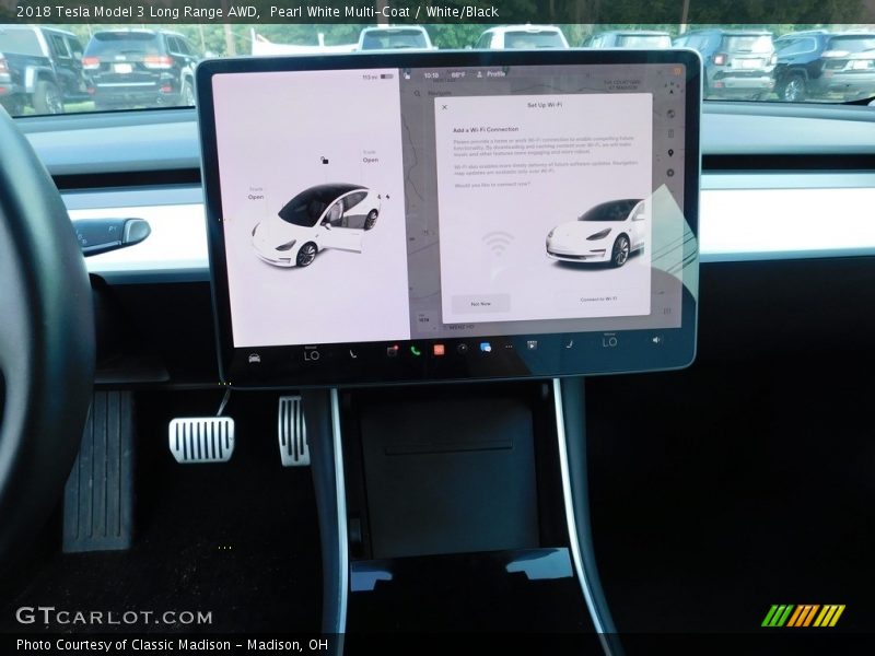 Pearl White Multi-Coat / White/Black 2018 Tesla Model 3 Long Range AWD
