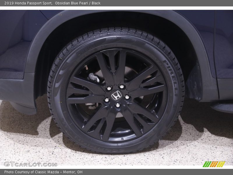 Obsidian Blue Pearl / Black 2019 Honda Passport Sport