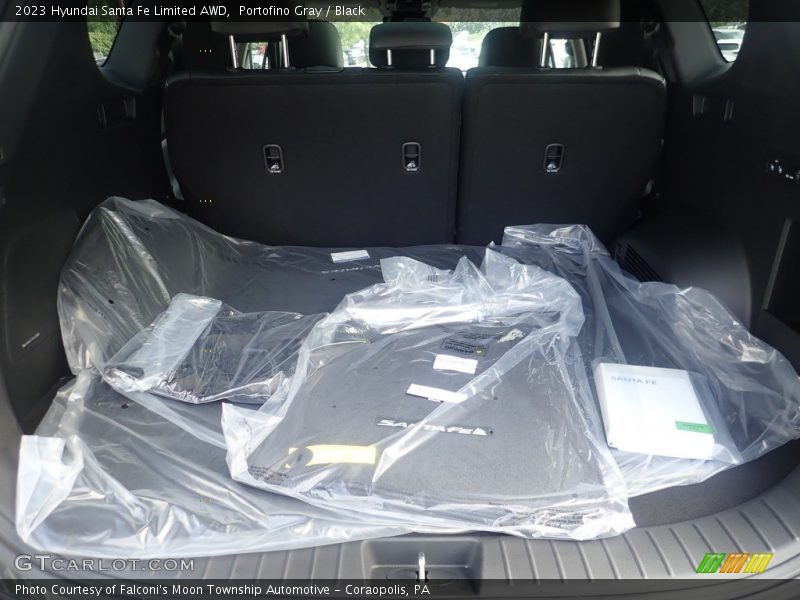Portofino Gray / Black 2023 Hyundai Santa Fe Limited AWD