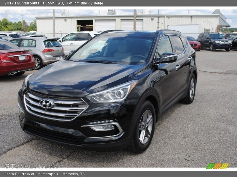 Twilight Black / Beige 2017 Hyundai Santa Fe Sport FWD