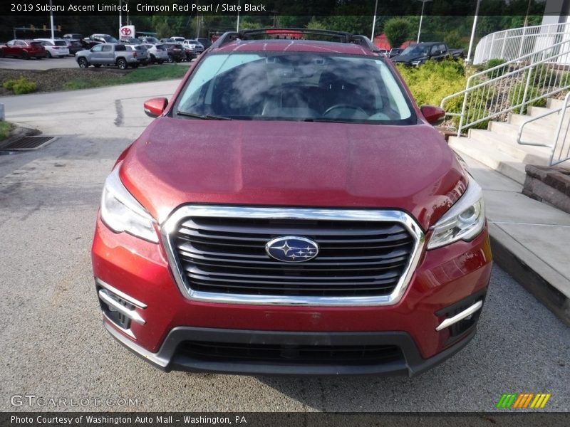 Crimson Red Pearl / Slate Black 2019 Subaru Ascent Limited