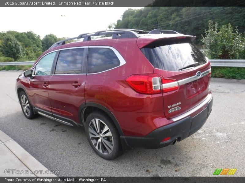 Crimson Red Pearl / Slate Black 2019 Subaru Ascent Limited