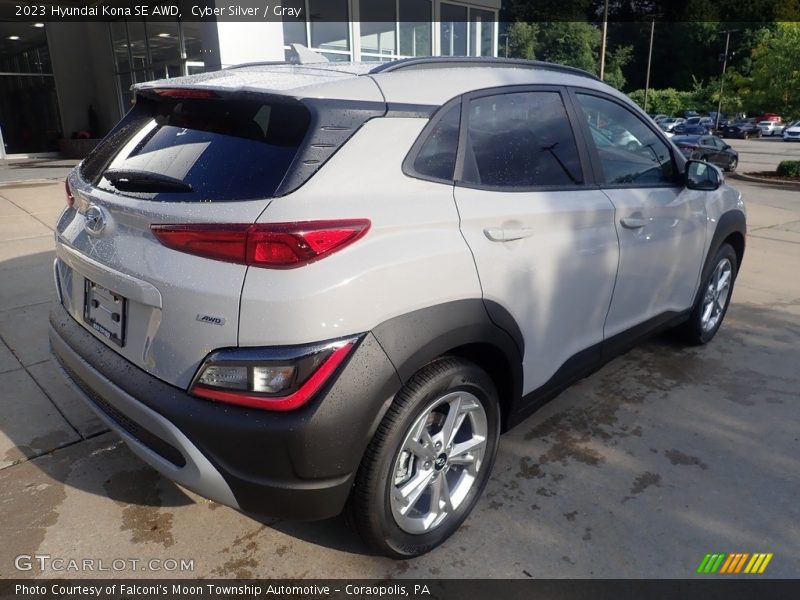 Cyber Silver / Gray 2023 Hyundai Kona SE AWD