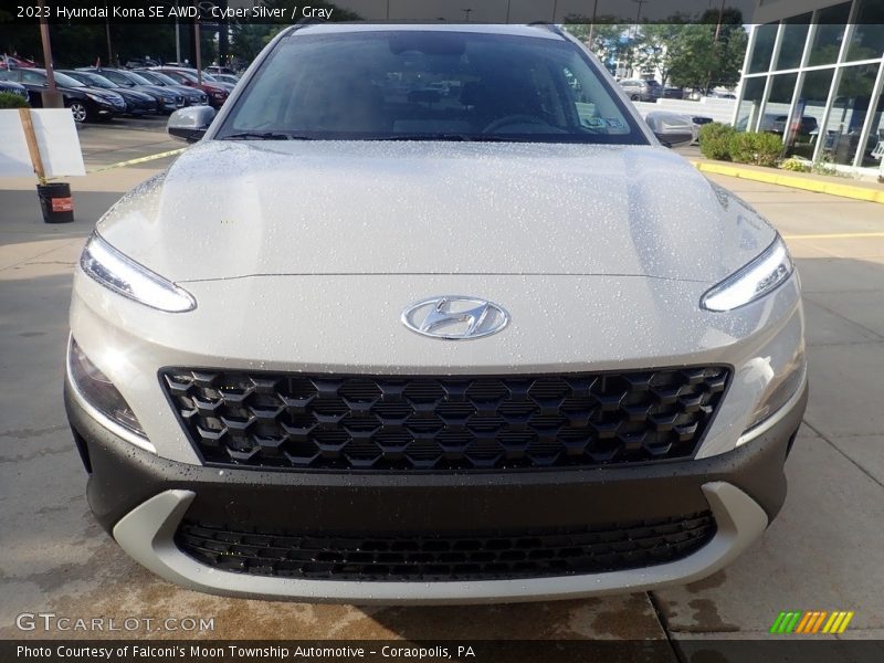 Cyber Silver / Gray 2023 Hyundai Kona SE AWD