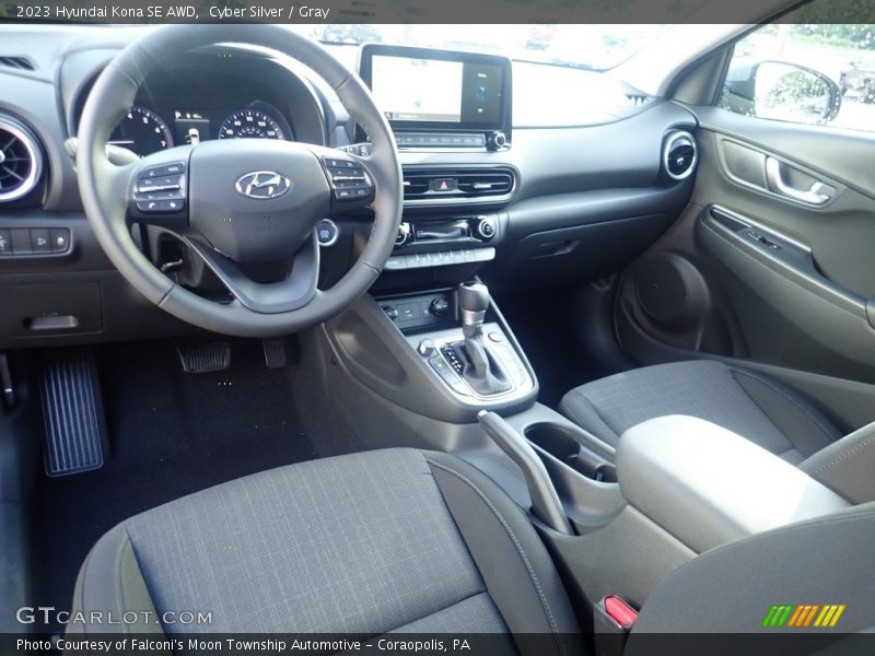  2023 Kona SE AWD Gray Interior