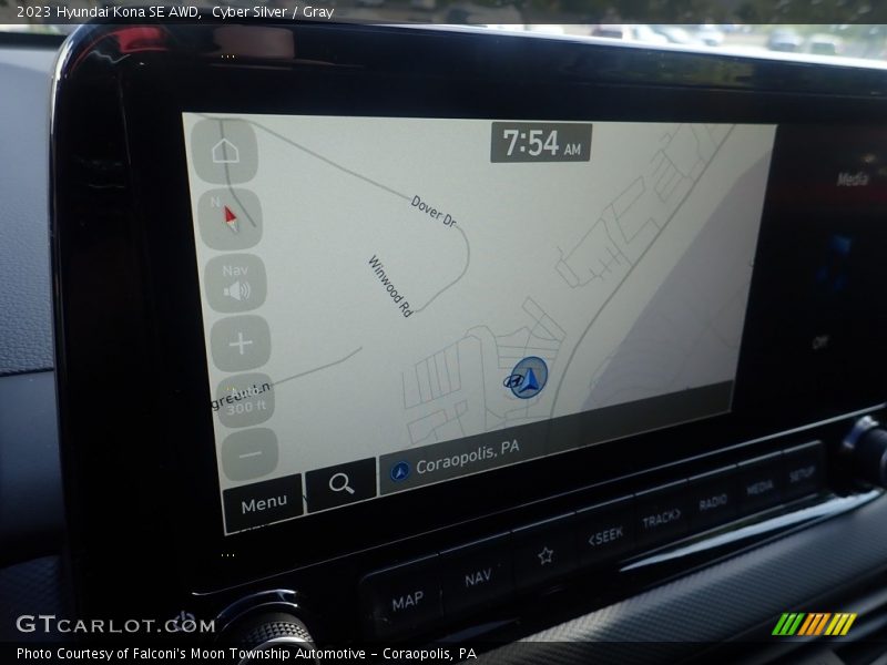 Navigation of 2023 Kona SE AWD