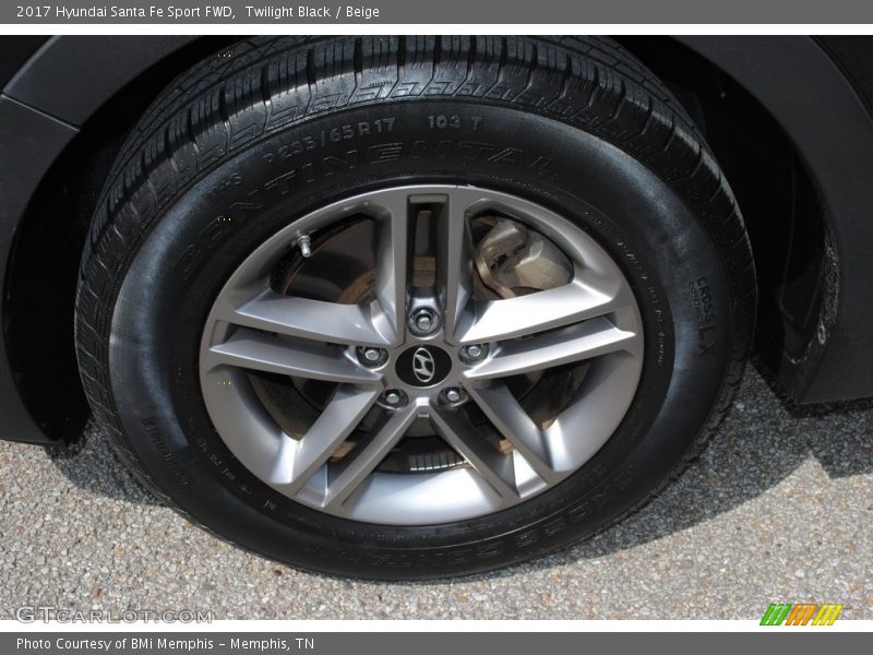 Twilight Black / Beige 2017 Hyundai Santa Fe Sport FWD