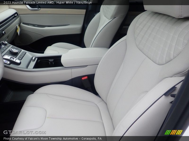 Hyper White / Navy/Beige 2023 Hyundai Palisade Limited AWD