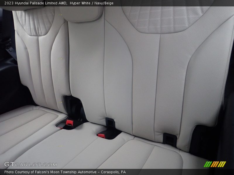 Hyper White / Navy/Beige 2023 Hyundai Palisade Limited AWD