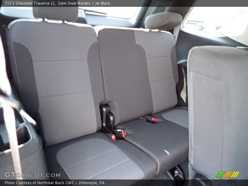 Satin Steel Metallic / Jet Black 2021 Chevrolet Traverse LS