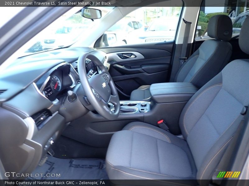 Satin Steel Metallic / Jet Black 2021 Chevrolet Traverse LS
