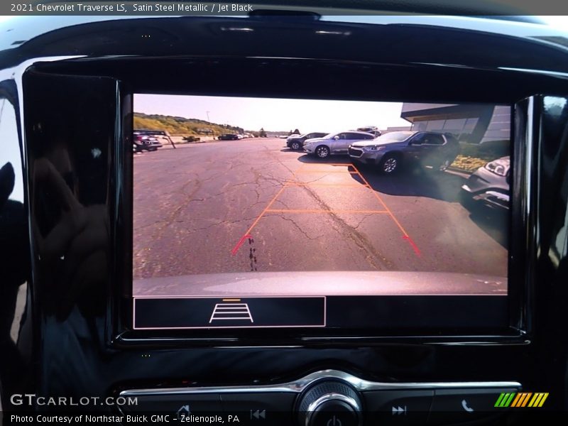 Satin Steel Metallic / Jet Black 2021 Chevrolet Traverse LS