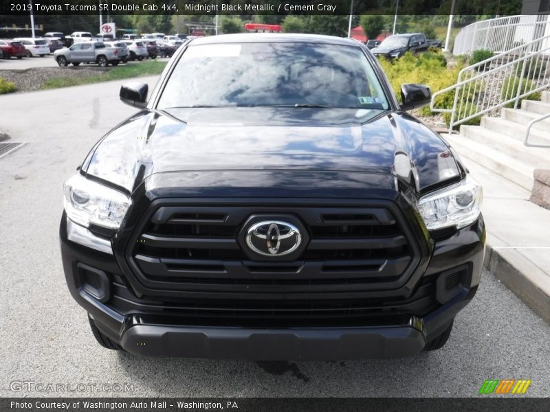 Midnight Black Metallic / Cement Gray 2019 Toyota Tacoma SR Double Cab 4x4