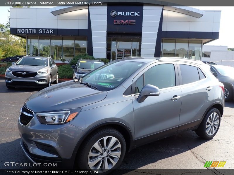 Satin Steel Metallic / Ebony 2019 Buick Encore Preferred