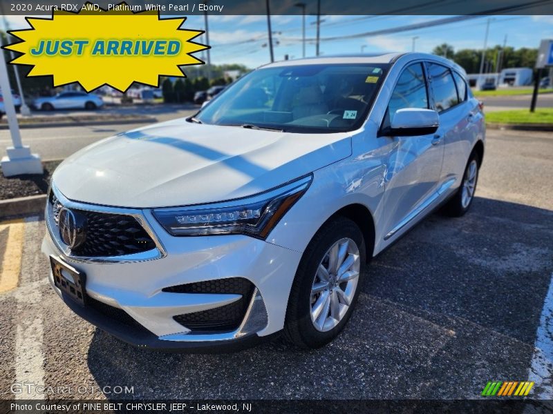 Platinum White Pearl / Ebony 2020 Acura RDX AWD