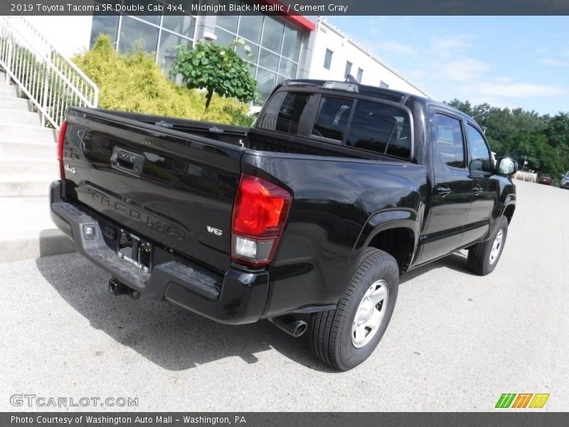 Midnight Black Metallic / Cement Gray 2019 Toyota Tacoma SR Double Cab 4x4