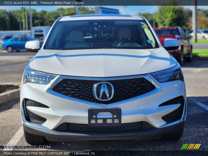 Platinum White Pearl / Ebony 2020 Acura RDX AWD