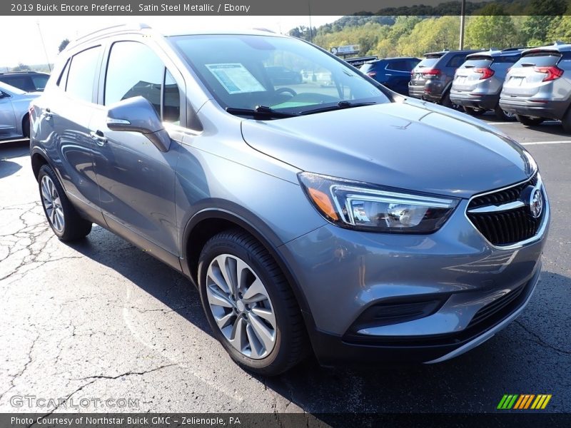 Satin Steel Metallic / Ebony 2019 Buick Encore Preferred
