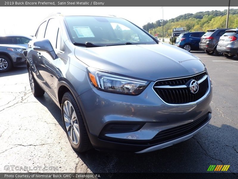 Satin Steel Metallic / Ebony 2019 Buick Encore Preferred