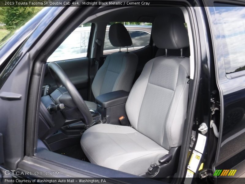 Midnight Black Metallic / Cement Gray 2019 Toyota Tacoma SR Double Cab 4x4