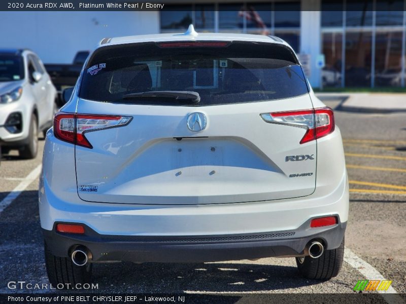 Platinum White Pearl / Ebony 2020 Acura RDX AWD