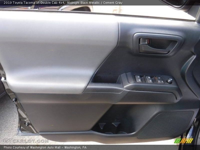 Midnight Black Metallic / Cement Gray 2019 Toyota Tacoma SR Double Cab 4x4