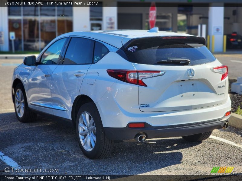 Platinum White Pearl / Ebony 2020 Acura RDX AWD