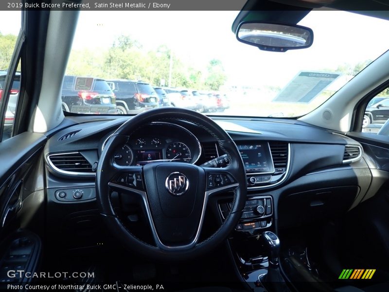 Satin Steel Metallic / Ebony 2019 Buick Encore Preferred
