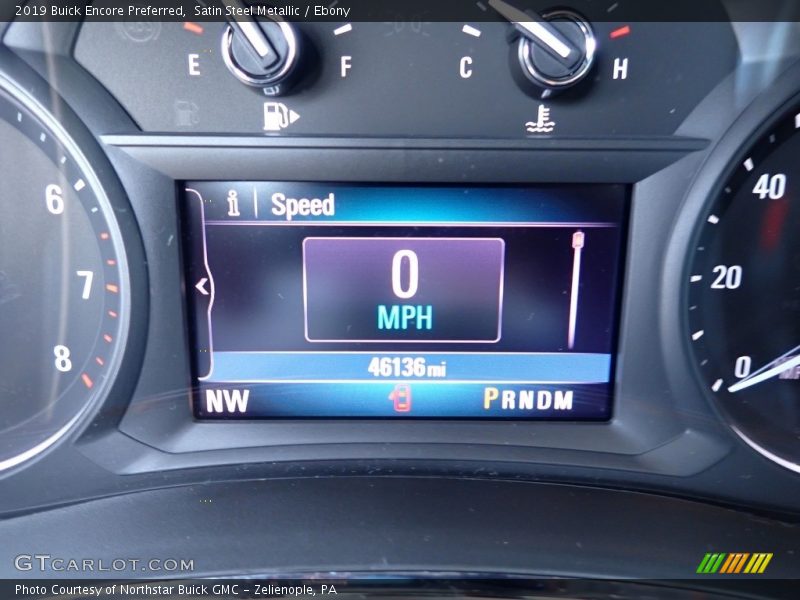 Satin Steel Metallic / Ebony 2019 Buick Encore Preferred