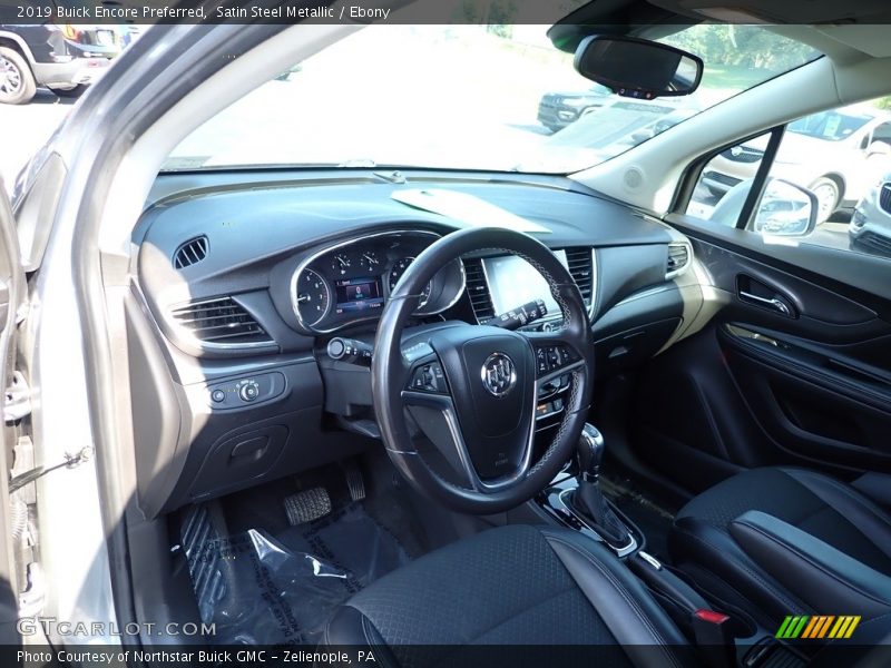 Satin Steel Metallic / Ebony 2019 Buick Encore Preferred