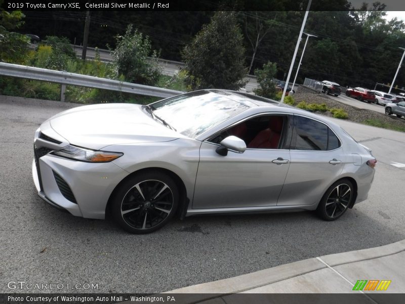 Celestial Silver Metallic / Red 2019 Toyota Camry XSE